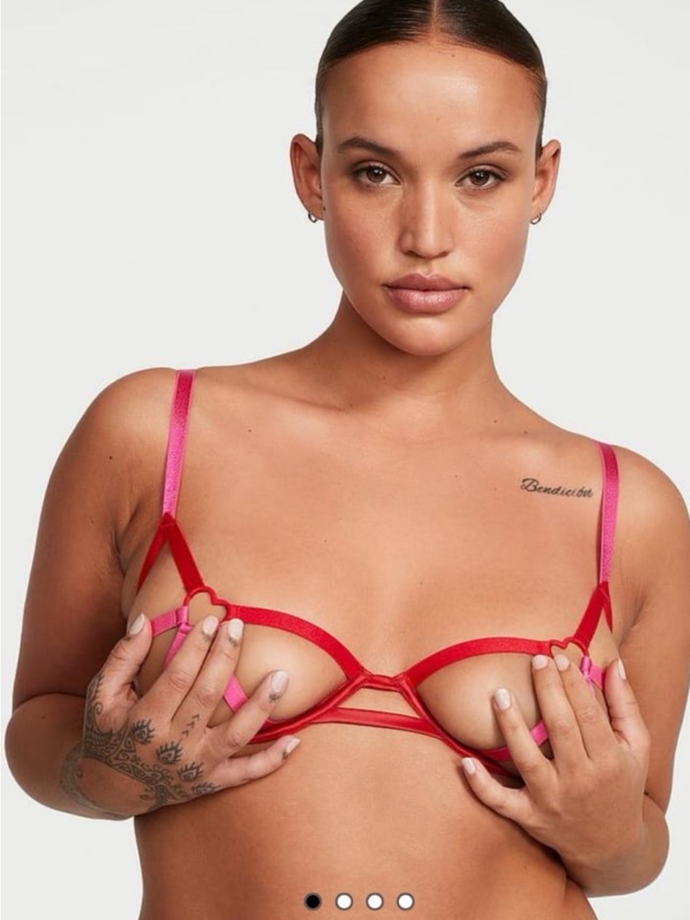 Victoria’s Secret sexy heart ware open cup bra